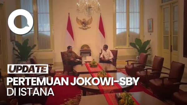 Momen Jokowi-SBY Gelar Pertemuan Tertutup di Istana