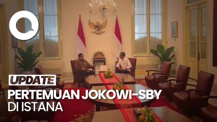 Momen Jokowi-SBY Gelar Pertemuan Tertutup di Istana