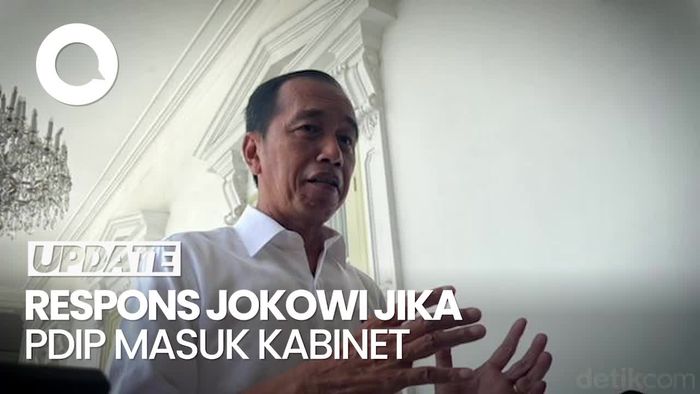 Jokowi Minta Tanyakan Prabowo soal Kans PDIP Masuk Kabinet