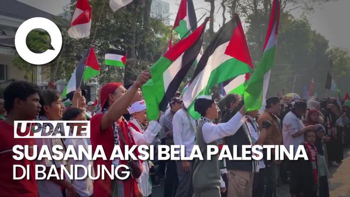 Majelis Ormas Islam Jabar Gelar Aksi Bela Palestina di Bandung