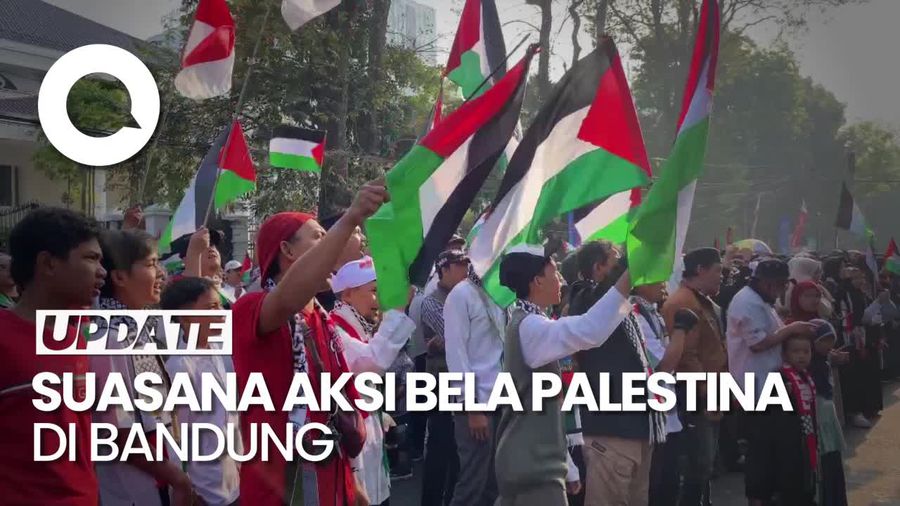 Majelis Ormas Islam Jabar Gelar Aksi Bela Palestina di Bandung