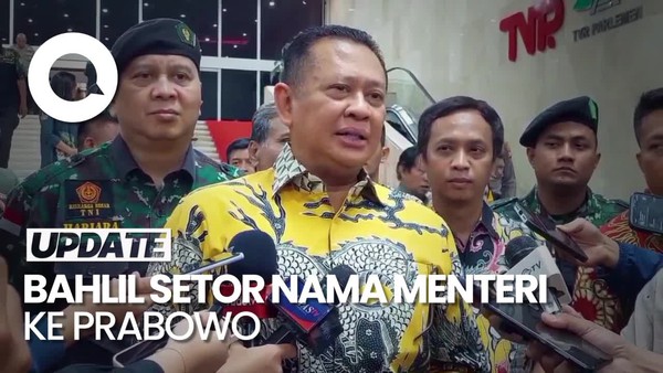 Bamsoet Ungkap Bahlil Sudah Setor Nama Menteri Golkar ke Prabowo