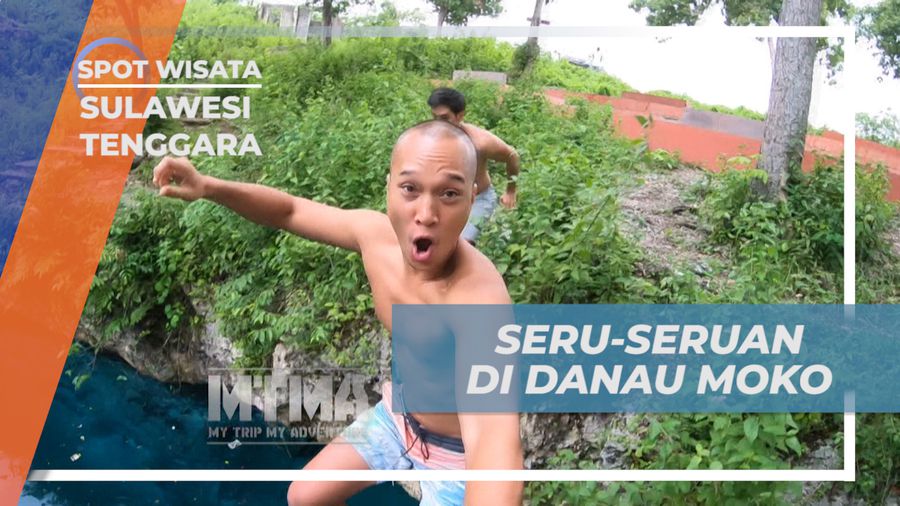 Seru-seruan Menikmati Kesegaran Air Danau Moko, Sulawesi Tenggara