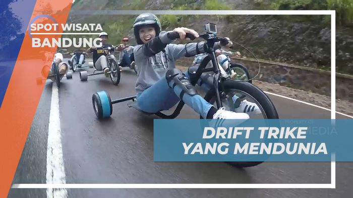Seru-seruan Habiskan Waktu Bermain Bareng Komunitas Drift Trike, Bandung