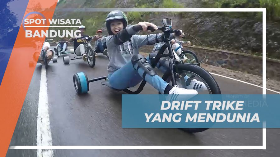 Seru-seruan Habiskan Waktu Bermain Bareng Komunitas Drift Trike, Bandung