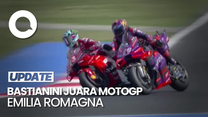 Momen Bastianini Salip Martin di Last Lap MotoGP Emilia Romagna 