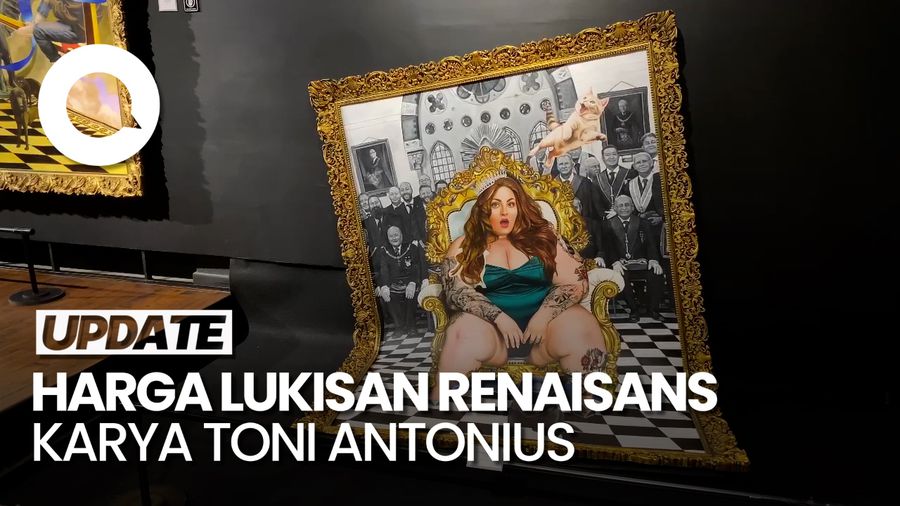 Visual Lukisan Renaisans Karya Toni Antonius