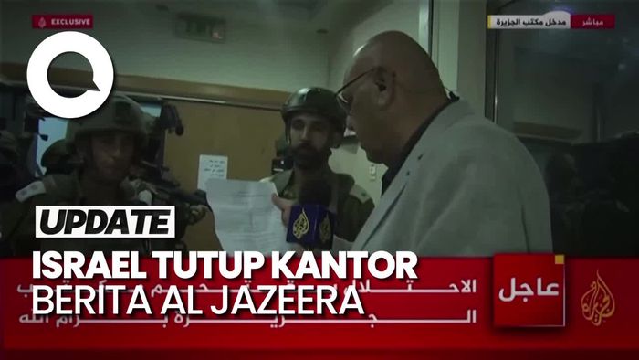 Momen Militer Israel Tutup Kantor Berita Al Jazeera di Tepi Barat
