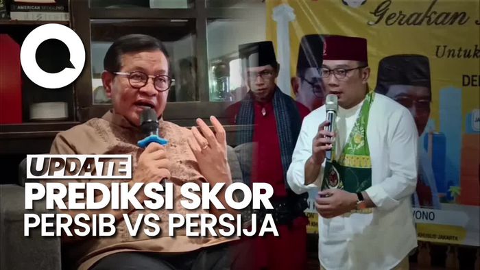 Beda Respons Pramono-RK Kala Ditanya soal Prediksi Persib Vs Persija