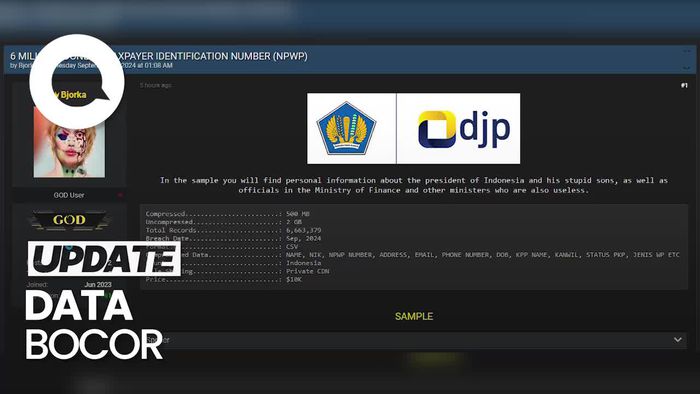 Dugaan Data NPWP Bocor, Kominfo Minta Klarifikasi DJP-Gandeng BSSN dan Polri