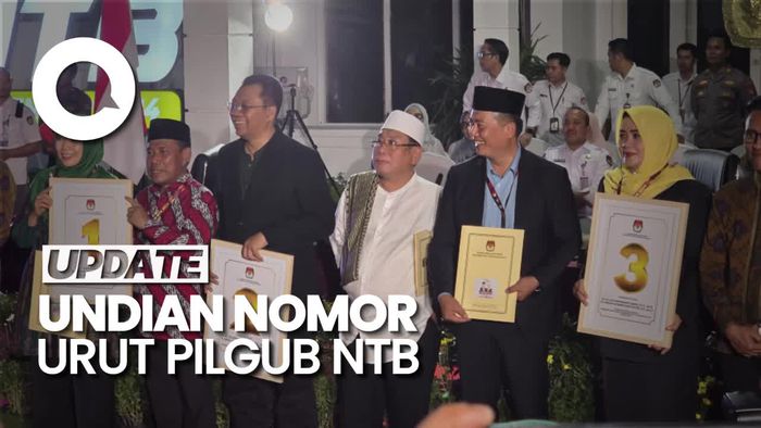 Pilgub NTB: Rohmi-Firin Nomor Urut 1, Zul-Uhel 2, Iqbal-Dinda 3