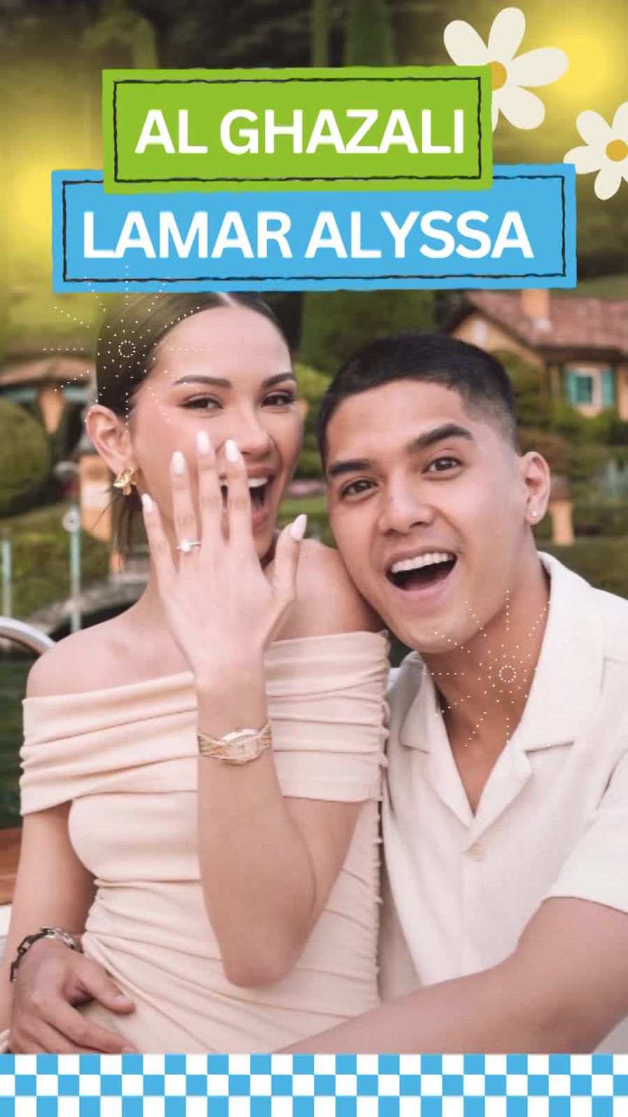 Momen Manis Al Ghazali Lamar Alyssa Daguise di Italia