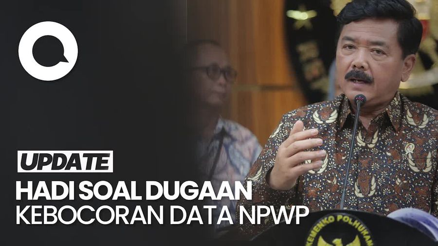 Video: Data NPWP Diduga Bocor, Menko Hadi: Sebagian Tak Cocok dengan Data Asli