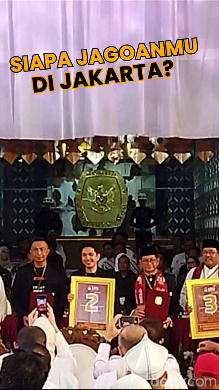 Nomor Urut Pilgub Jakarta: RK-Suswono 1, Dharma-Kun 2, Pramono-Rano 3