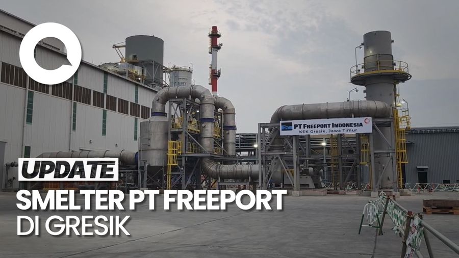 Presiden Jokowi Resmikan Produksi Smelter PT Freeport Indonesia di Gresik