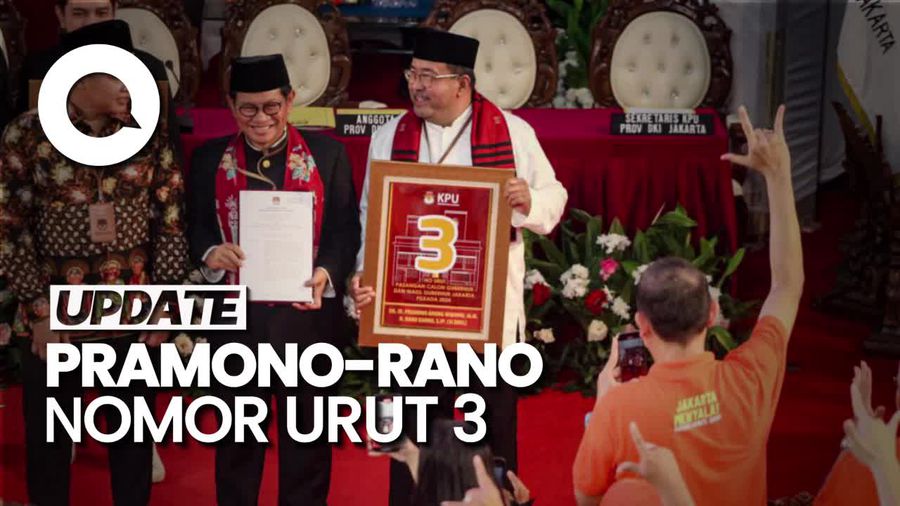 Pramono-Rano Dapat Nomor Urut 3: Mari Kita Tarung Gagasan