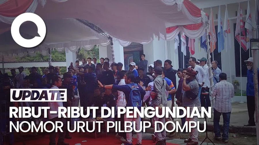 Ribut di Pengundian Nomor Urut Pilbup Dompu, Pendukung Saling Sahutan