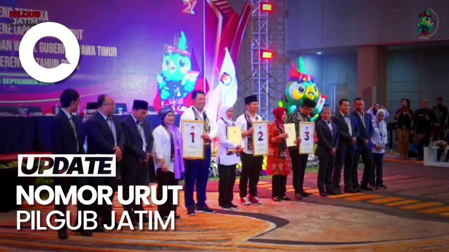 Nomor Urut Pilgub Jatim: LUMAN 1, Khofifah-Emil 2, Risma-Gus Hans 3