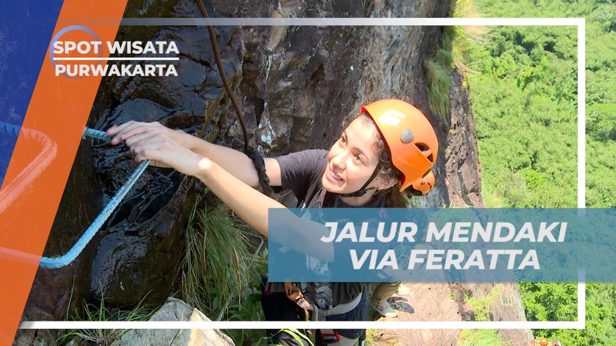 Sensasi Mendaki Puncak Gunung Parang Via Jalur Feratta yang Menantang, Purwakarta