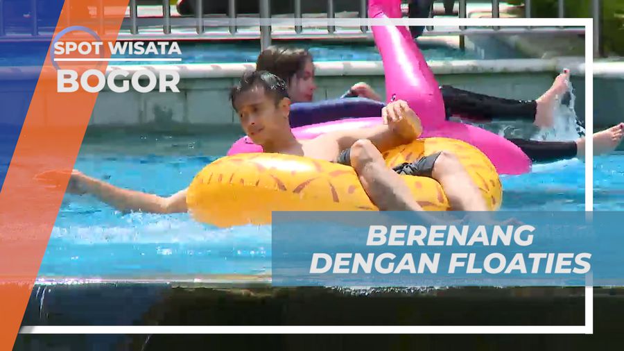 Seru-seruan Berenang Pagi Sambil Bermain Floaties, Bogor