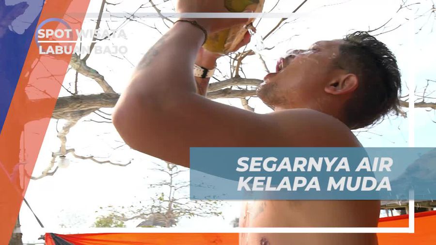 Segarkan Diri dengan Air Kelapa Muda di Pulau Kanawa, Labuan Bajo