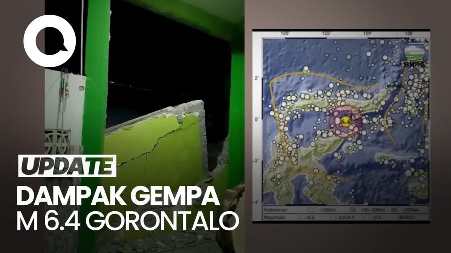Penampakan Masjid-Sekolah Rusak Dampak Gempa M 6.4 Gorontalo
