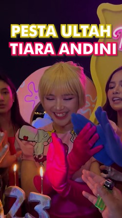 Keseruan Pesta Ulang Tahun Tiara Andini di Kapal, Temanya SpongeBob!