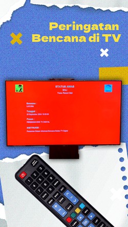 Video: Peringatan Bencana Bakal Tayang di Siaran TV Digital