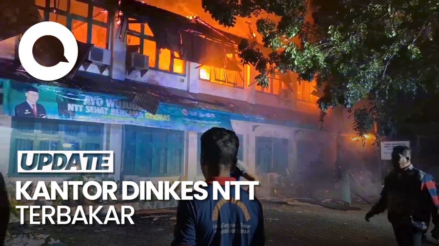 Video Kantor Dinkes NTT Ludes di Lalap Si Jago Merah