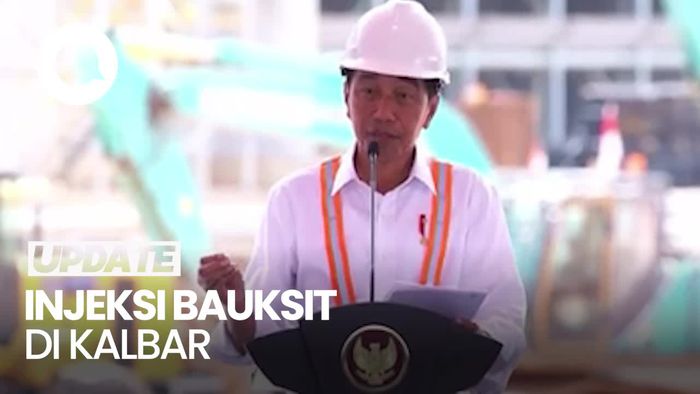 Jokowi Resmikan Injeksi Bauksit Perdana Alumina Raksasa di Kalbar