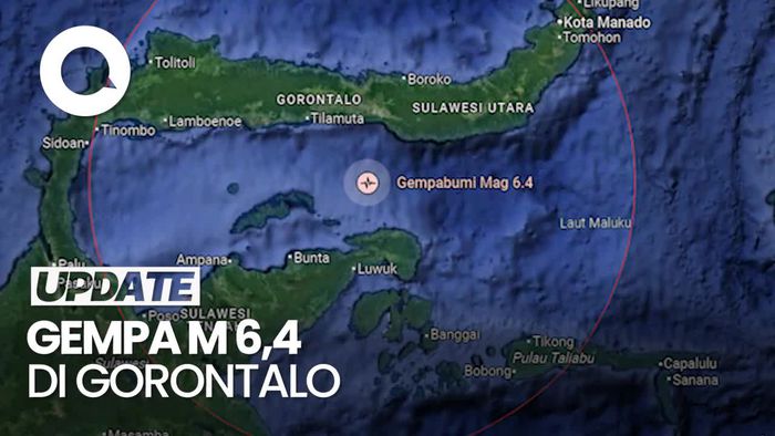 Gorontalo Diguncang Gempa M 6,4