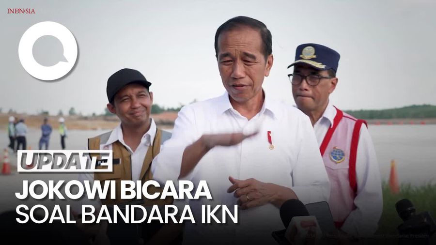 Video Jokowi Cerita Pengalaman Landing Perdana di IKN: Mulus Banget