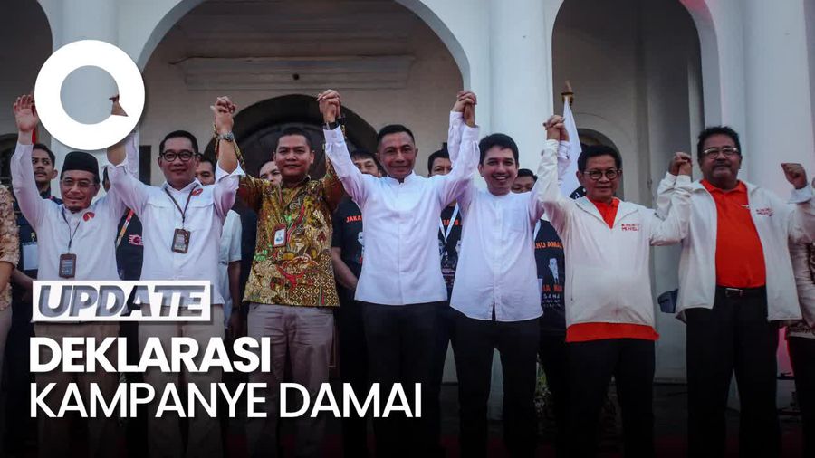 Video: Momen 3 Paslon Pilgub Jakarta Teken Deklarasi Kampanye Damai