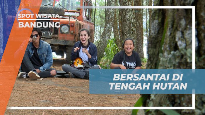 Bersantai Sambil Berbagi Kebersamaan di Tengah Hutan Pinus, Bandung