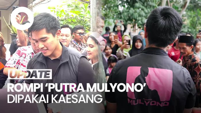 Gaya Kaesang Bagi-bagi Susu & Buku Pakai Rompi Putra Mulyono