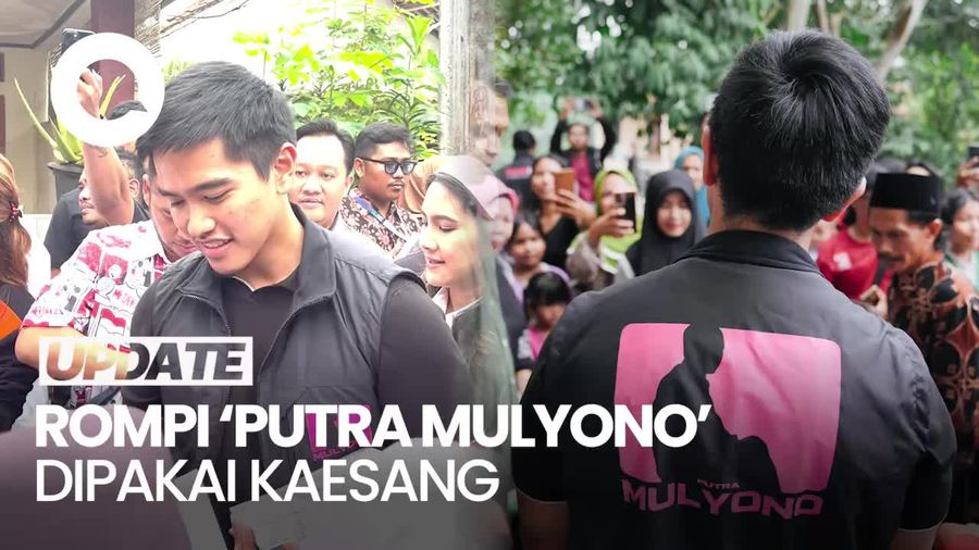 Gaya Kaesang Bagi-bagi Susu & Buku Pakai Rompi Putra Mulyono