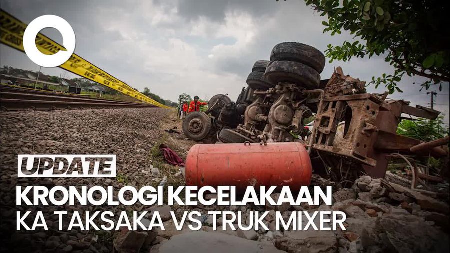 Video Penyebab KA Taksaka Seruduk Truk: Sopir Terobos Palang Kereta