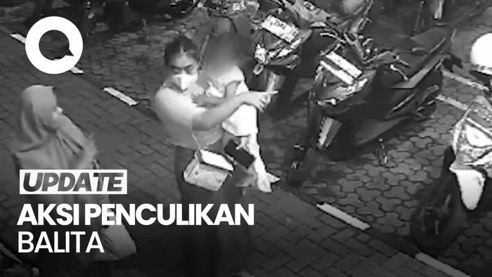 Video CCTV Aksi Wanita Culik Balita di Cibiru Bandung