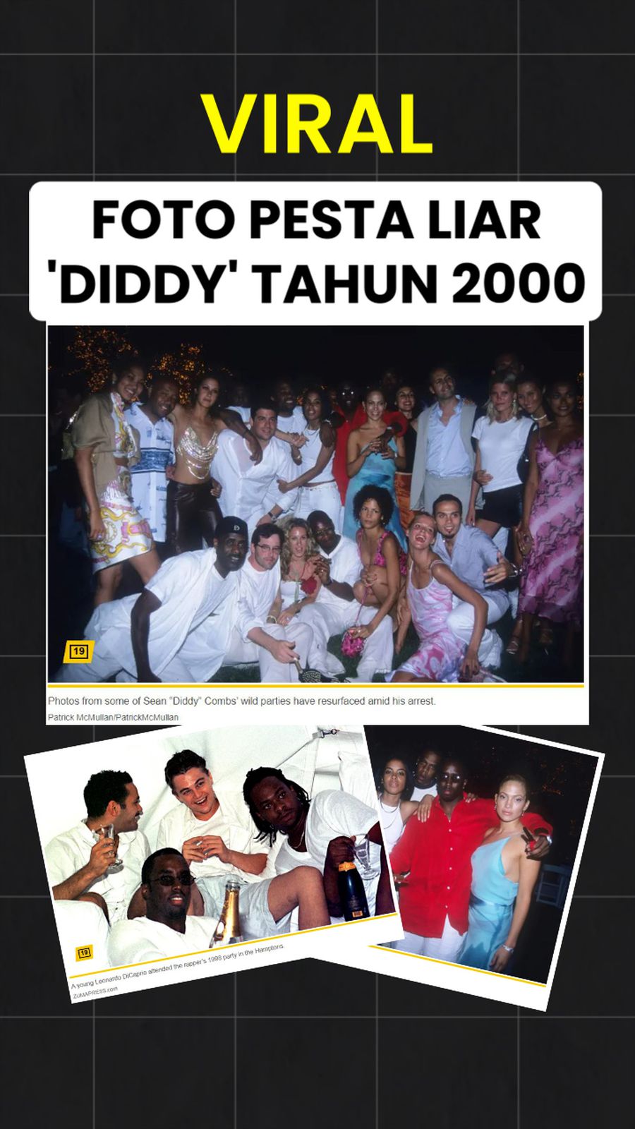 Video: Foto Pesta Liar Sean Diddy Viral, Ada Leonardo DiCaprio hingga J-Lo