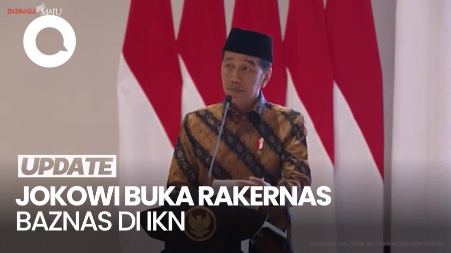 Video: Jokowi Buka Rakernas Baznas di IKN, Titip Pesan Ini