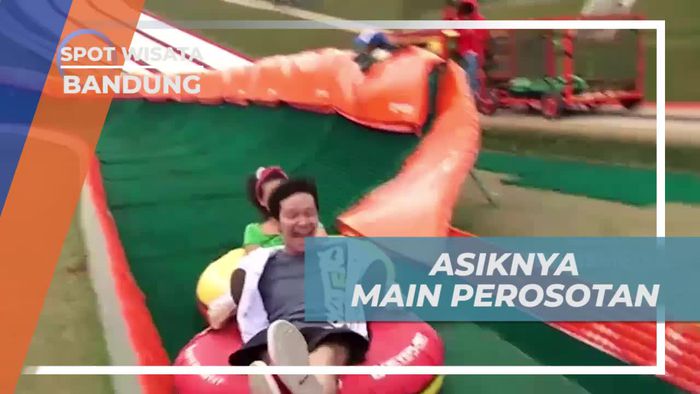 Asyiknya Meluncur di Perosotan Tinggi, Bandung