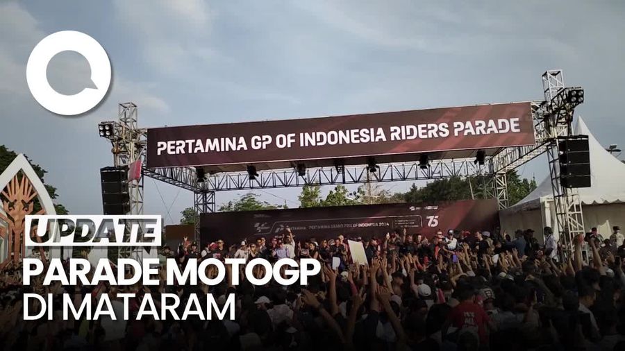 Video Marc Marquez Cs Disambut Ribuan Siswa di Mataram