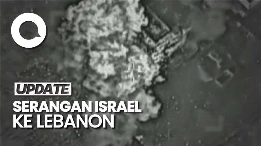 Video Detik-detik Rudal Israel Hantam Jiyeh Lebanon