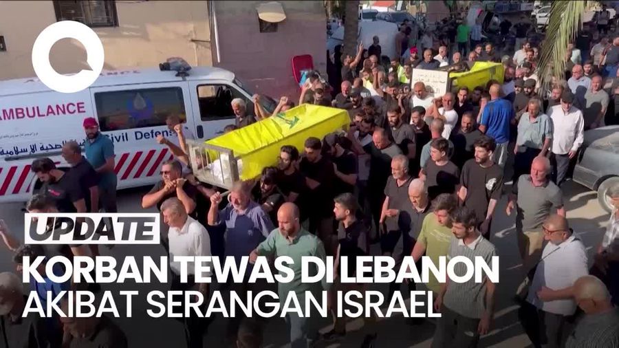 Video: 2 Hari Lebanon Dibombardir Israel, Korban Tewas Capai 558 Orang