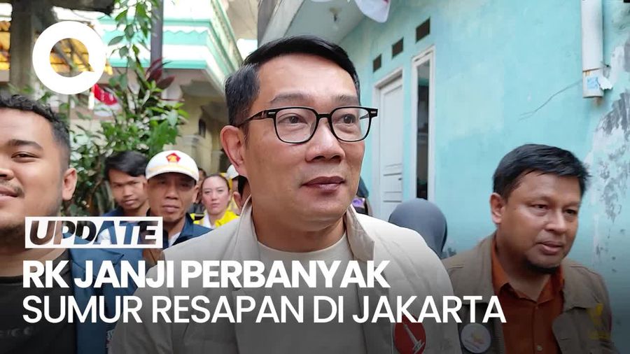 Video: Janji Ridwan Kamil Perbanyak Sumur Resapan Atasi Banjir Jakarta