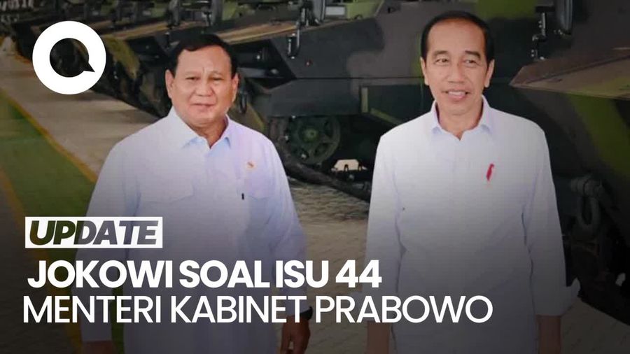 Video Jokowi soal Isu 44 Menteri Kabinet Prabowo: Prerogatif Presiden Terpilih