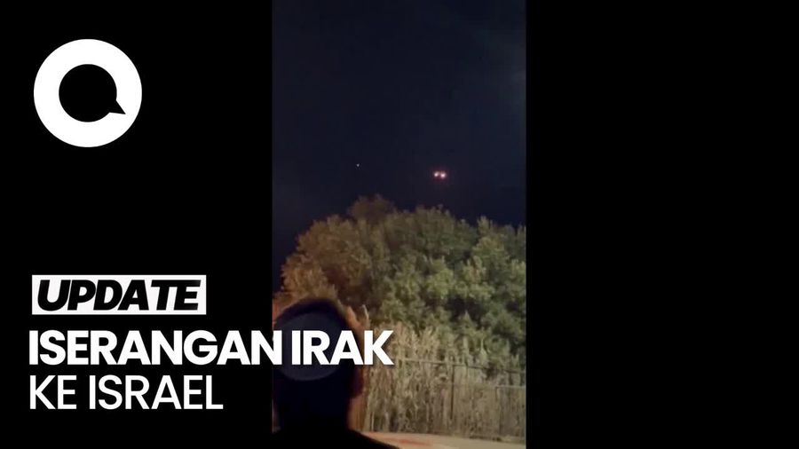 Video Momen Irak Bombardir Israel Dengan Drone-Rudal 