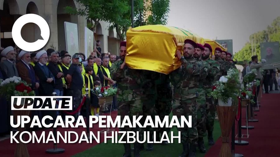 Video: Isak Tangis Iringi Pemakaman 2 Komandan Hizbullah