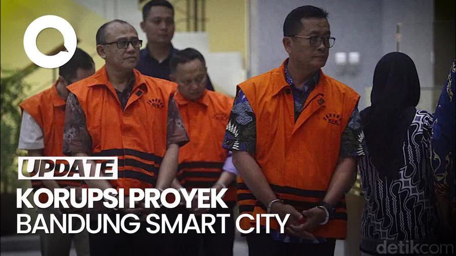 Video Wajah 4 Tersangka Baru di Kasus Proyek Bandung Smart City