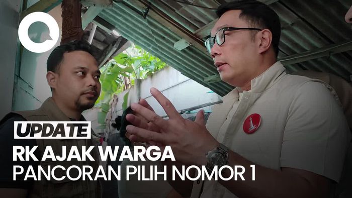 Video: Ridwan Kamil Sapa Warga Pancoran, Ajak Pilih Nomor Urut 1
